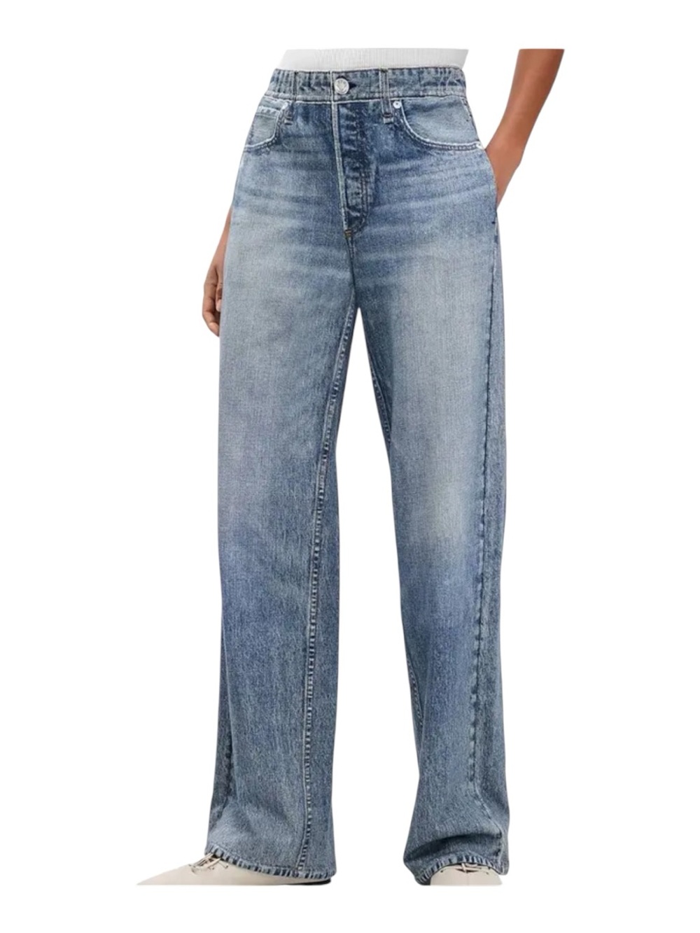 Rag & Bone Cam Miramar Jean in Light Blue Wash